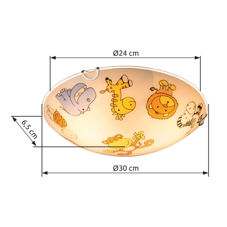 Globo - Dětské stropní svítidlo 2xE27/60W/230V
