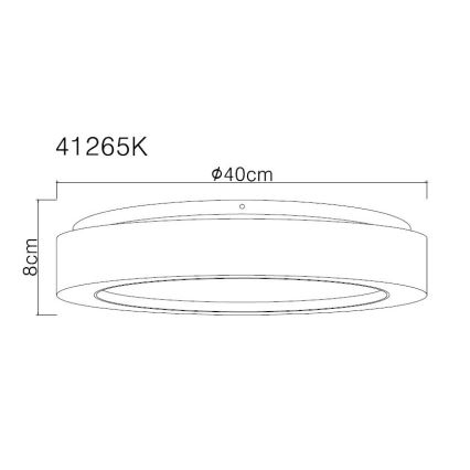 Globo - LED Stropní svítidlo LED/24W/230V pr. 40 cm 4000K bílá