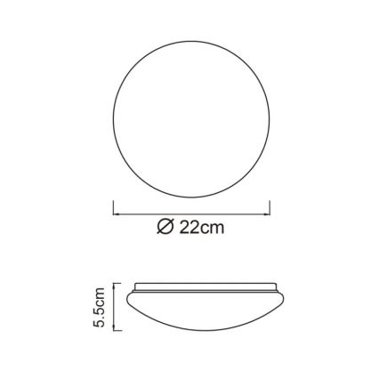 Globo - LED Stropní svítidlo LED/8W/230V 4000K pr. 55 cm