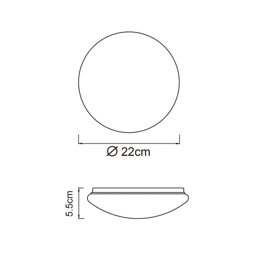 Globo - LED Stropní svítidlo LED/8W/230V 4000K pr. 55 cm