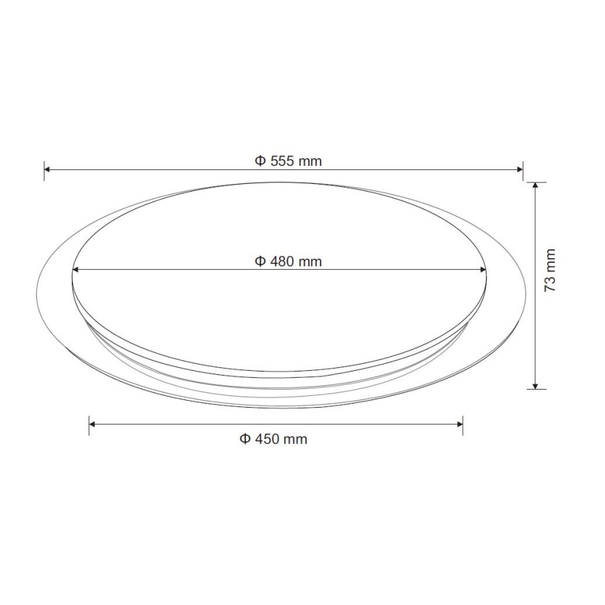 Globo - LED Stmívatelné stropní svítidlo LED/60W/230V + dálkové ovládání
