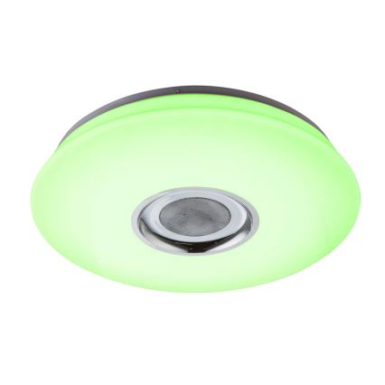 Globo - LED RGB Stmívatelné svítidlo s reproduktorem LED/18W/230V + LED/6W/230V 2700-6500K + dálkové ovládání