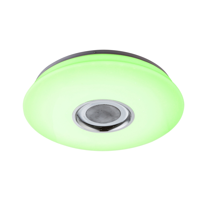 Globo - LED RGB Stmívatelné svítidlo s reproduktorem LED/18W/230V + LED/6W/230V 2700-6500K + dálkové ovládání
