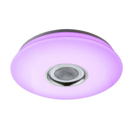 Globo - LED RGB Stmívatelné svítidlo s reproduktorem LED/18W/230V + LED/6W/230V 2700-6500K + dálkové ovládání