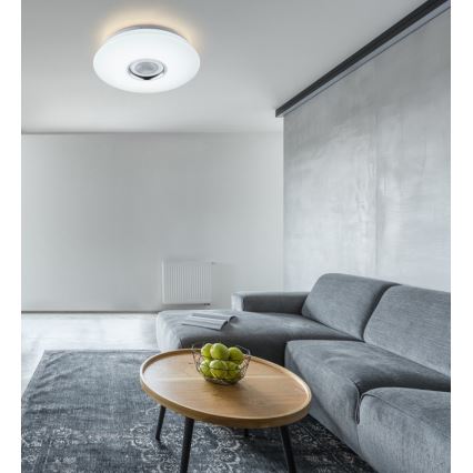 Globo - LED RGB Stmívatelné svítidlo s reproduktorem LED/18W/230V + LED/6W/230V 2700-6500K + dálkové ovládání