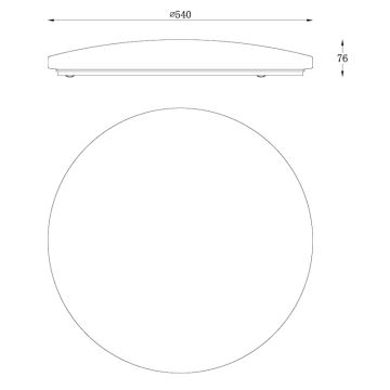 Globo - LED Stmívatelné stropní svítidlo LED/30W/230V 2700-6500K Wi-Fi Tuya + dálkové ovládání