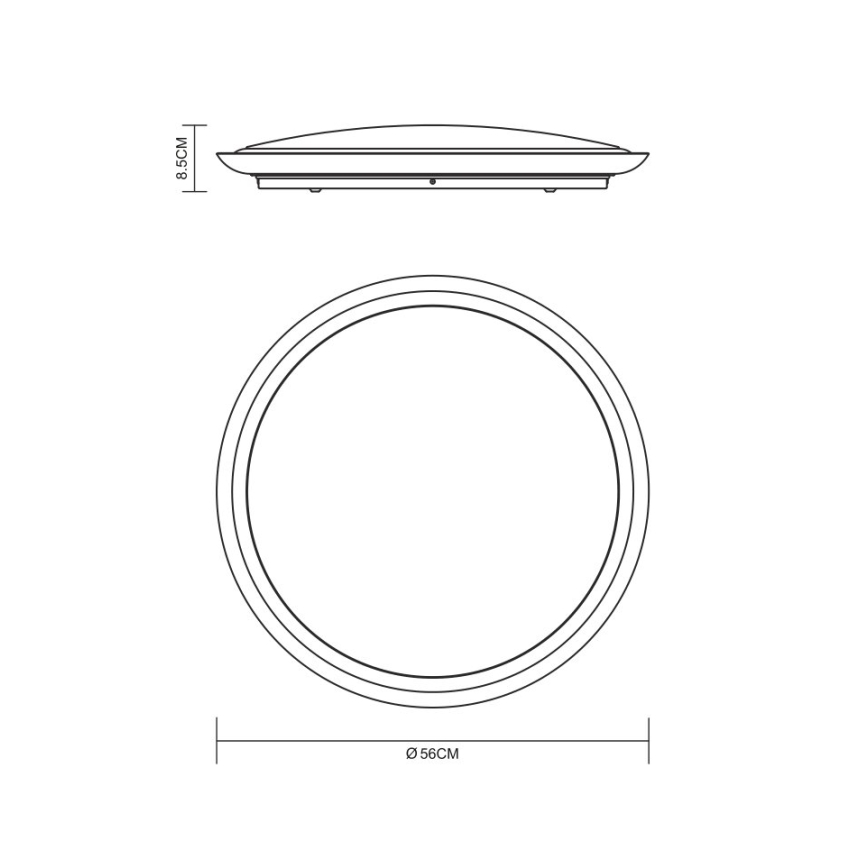 Globo - LED Stmívatelné stropní svítidlo LED/40W/230V + dálkové ovládání