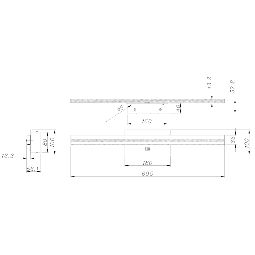 Globo - LED Koupelnové nástěnné svítidlo LED/18W/230V IP44