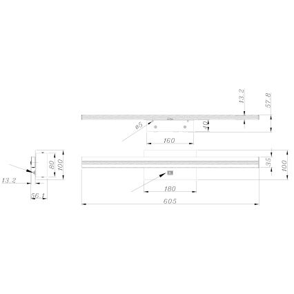 Globo - LED Koupelnové nástěnné svítidlo LED/18W/230V IP44