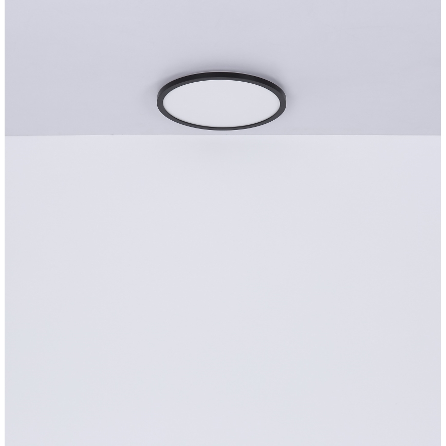 Globo - LED Stmívatelné koupelnové stropní svítidlo LED/18W/230V pr. 29,4 cm IP44 černá