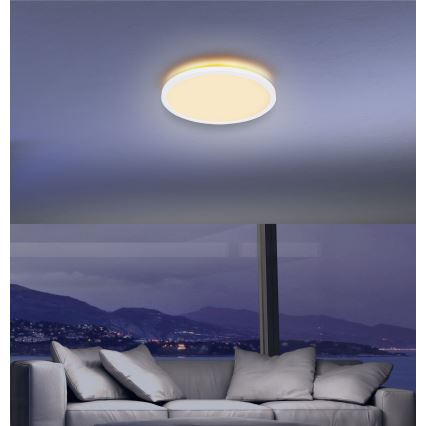 Globo - LED Stmívatelné koupelnové stropní svítidlo LED/18W/230V pr. 29,4 cm IP44 bílá