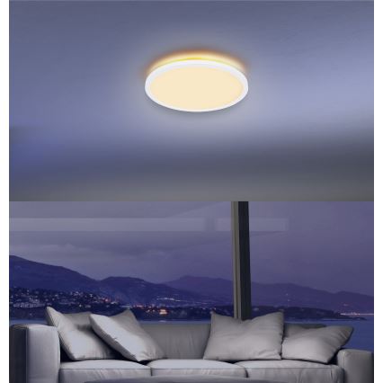 Globo - LED Stmívatelné koupelnové stropní svítidlo LED/24W/230V pr. 42 cm IP44 bílá