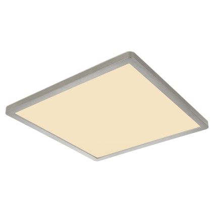 Globo - LED Stmívatelné koupelnové stropní svítidlo LED/18W/230V 29,4x29,4 cm IP44 matný chrom