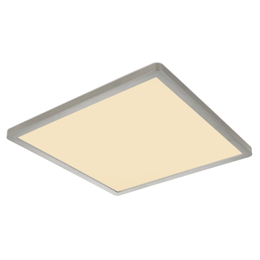 Globo - LED Stmívatelné koupelnové stropní svítidlo LED/18W/230V 29,4x29,4 cm IP44 matný chrom