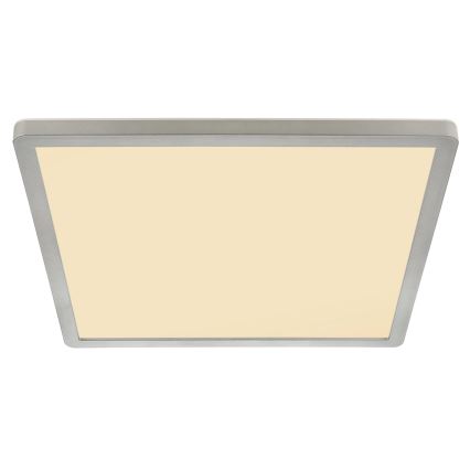 Globo - LED Stmívatelné koupelnové stropní svítidlo LED/18W/230V 29,4x29,4 cm IP44 matný chrom