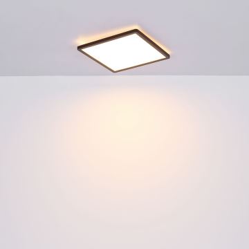 Globo - LED Stmívatelné koupelnové stropní svítidlo LED/24W/230V 42x42 cm IP44 černá