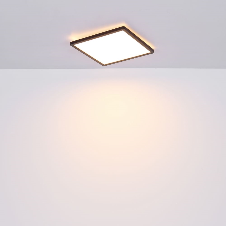 Globo - LED Stmívatelné koupelnové stropní svítidlo LED/24W/230V 42x42 cm IP44 černá