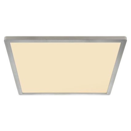 Globo - LED Stmívatelné koupelnové stropní svítidlo LED/24W/230V 42x42 cm IP44 matný chrom