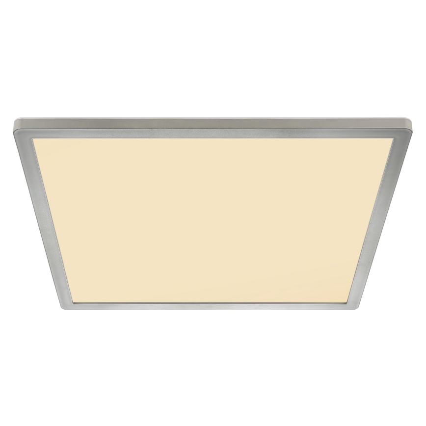 Globo - LED Stmívatelné koupelnové stropní svítidlo LED/24W/230V 42x42 cm IP44 matný chrom