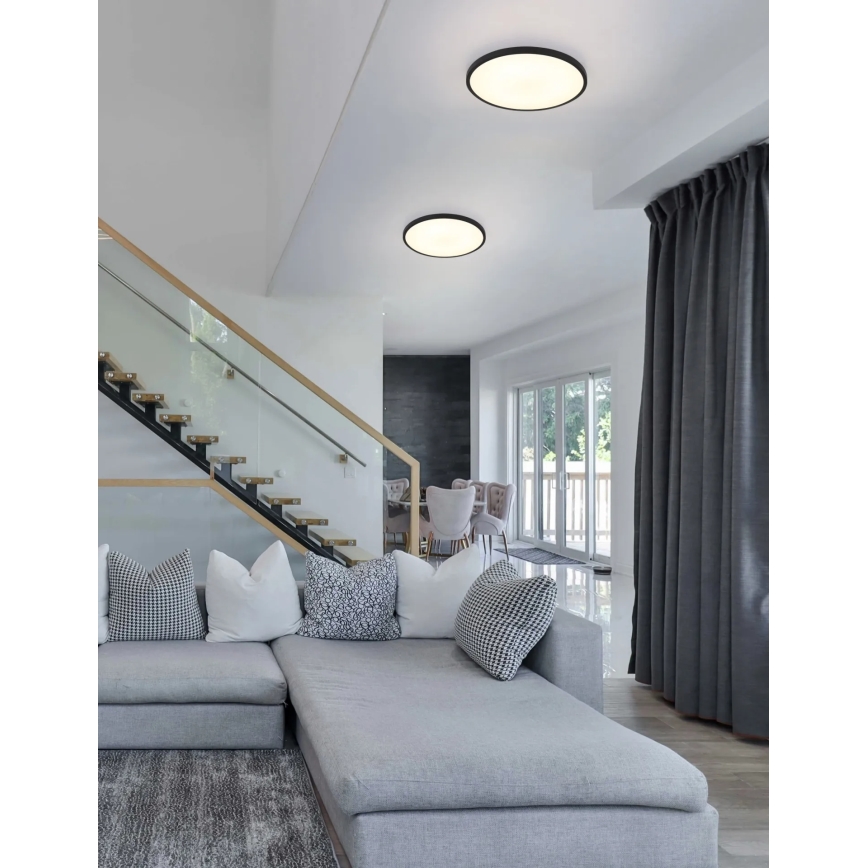 Globo - LED Stropní svítidlo LED/20W/230V 4000K pr. 30 cm černá