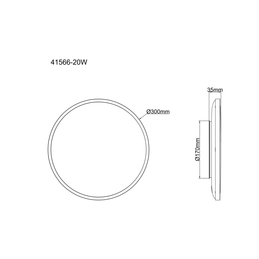 Globo - LED Stropní svítidlo LED/20W/230V 4000K pr. 30 cm bílá