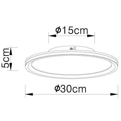 Globo - LED Stropní svítidlo LED/30W/230V pr. 30 cm