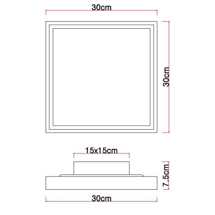 Globo - LED Stropní svítidlo LED/12W/230V 30 cm 2700/4500/6500K