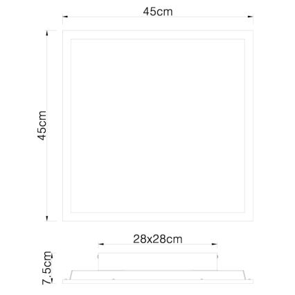 Globo - LED Stropní svítidlo LED/24W/230V