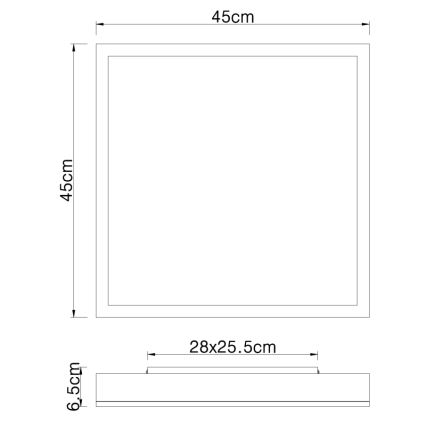 Globo - LED Stropní svítidlo LED/24W/230V