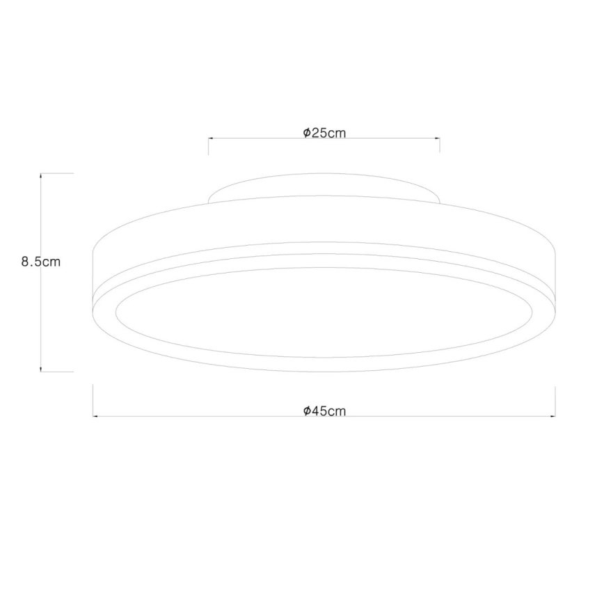 Globo - LED Stmívatelné stropní svítidlo LED/24W/230V 2700-6500K pr. 45 cm