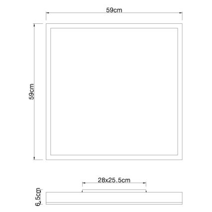 Globo - LED Stropní svítidlo LED/36W/230V