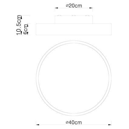 Globo - LED Stmívatelné stropní svítidlo LED/24W/230V 3000-6000K + dálkové ovládání