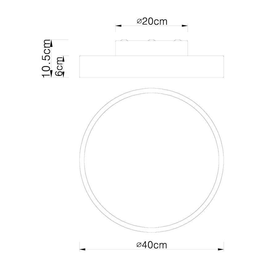 Globo - LED Stmívatelné stropní svítidlo LED/24W/230V 3000-6000K + dálkové ovládání