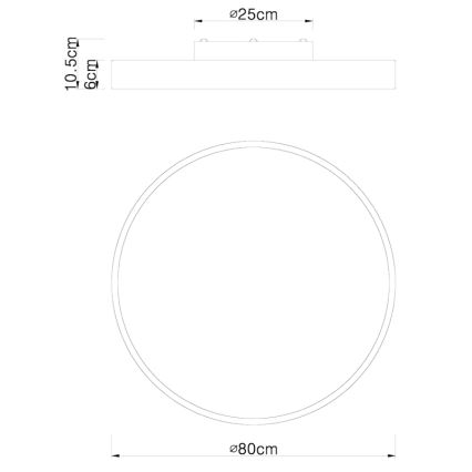 Globo - LED Stmívatelné stropní svítidlo LED/60W/230V 3000-6000K + dálkové ovládání