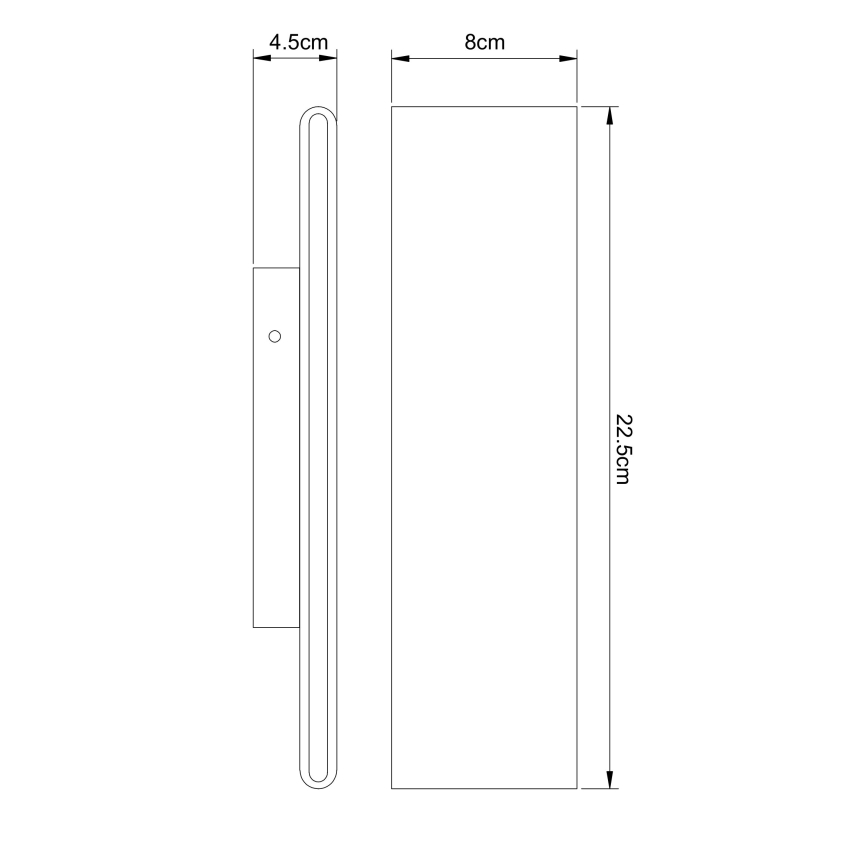 Globo - LED Nástěnné svítidlo LED/8W/230V