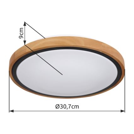 Globo - LED Stropní svítidlo LED/12W/230V 307 mm 3000/4500/6000K