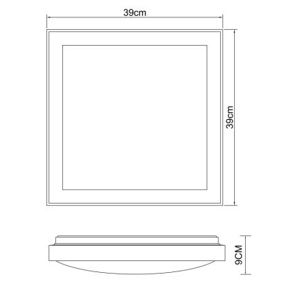 Globo - LED Stropní svítidlo LED/24W/230V 3000/4500/6000K