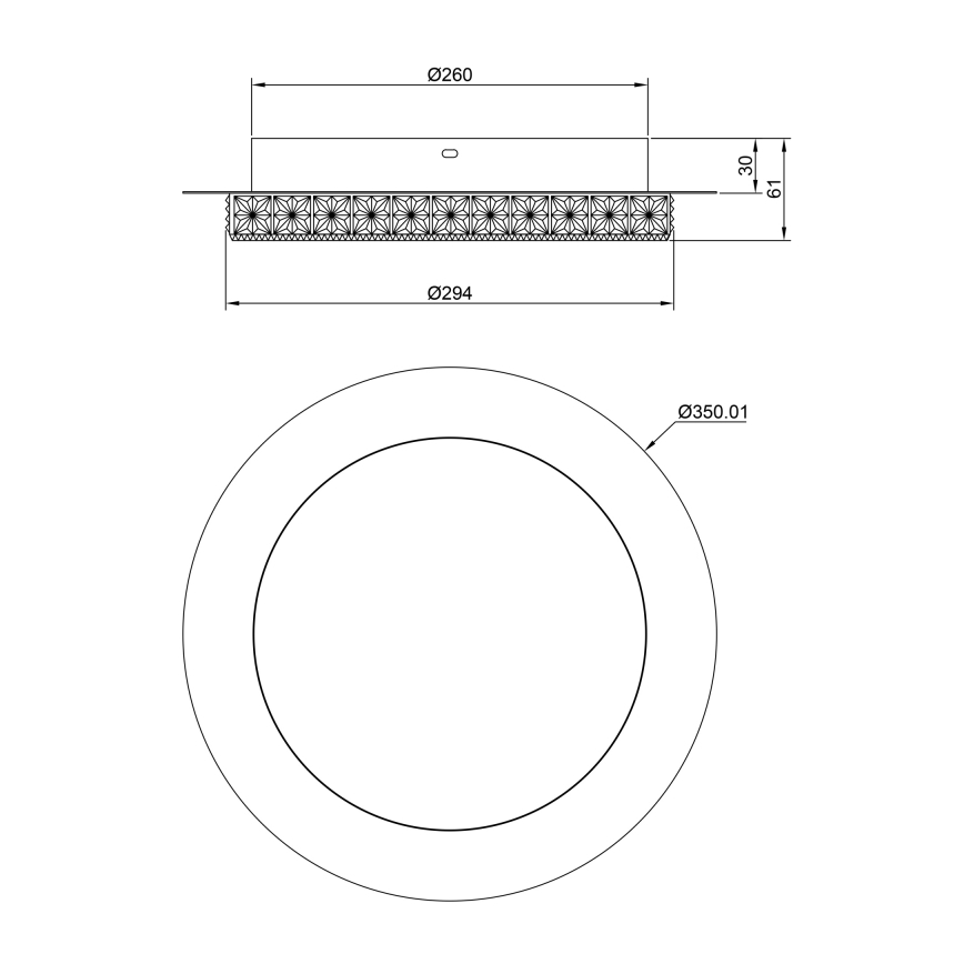 Globo - LED Křišťálové stropní svítidlo LED/18W/230V