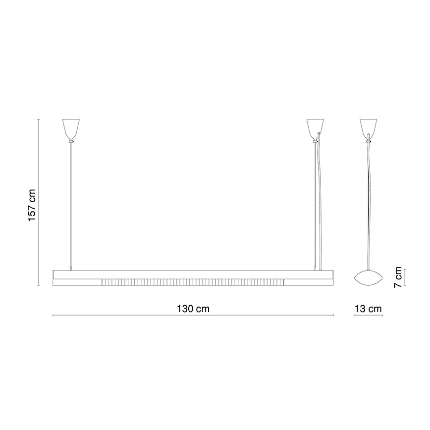 GLOBO 4209 - Závěsné zářivkové svítidlo OFFICE 2xT8/30W/3230V