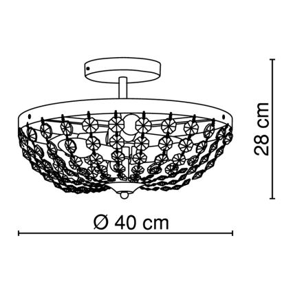 Globo 47005-6 - Stropní svítidlo CARDINALIS 6xE14/40W/230