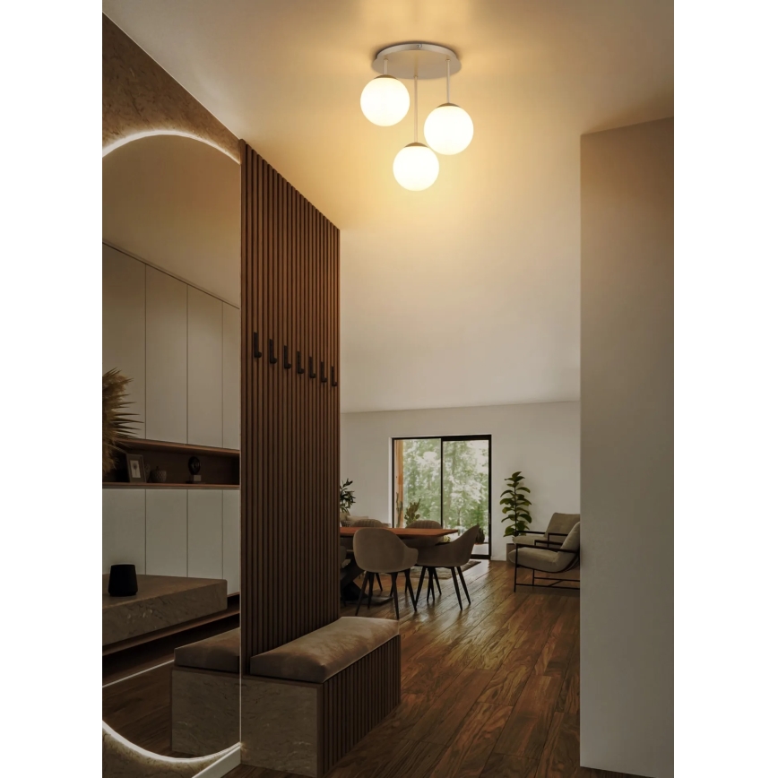 Globo - Přisazený lustr 3xE14/25W/230V mosaz