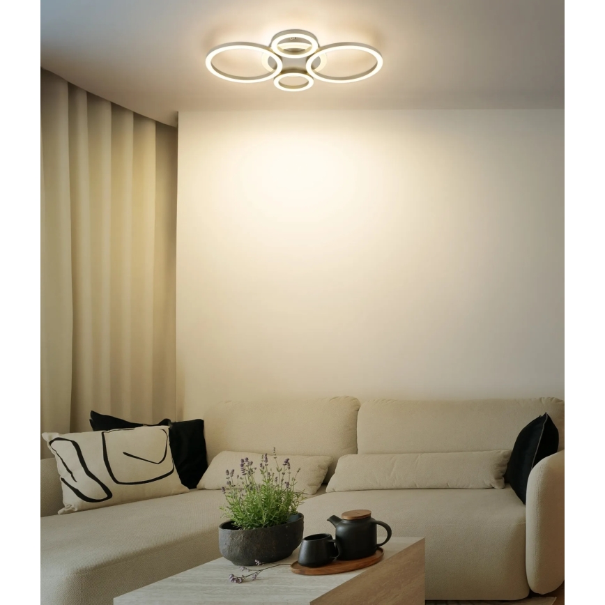Globo - LED Stropní svítidlo LED/40W/230V 2700/4500/6500K 35,5x53 cm mosaz