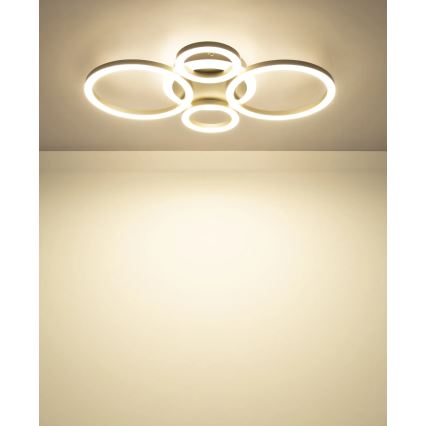 Globo - LED Stropní svítidlo LED/40W/230V 2700/4500/6500K 35,5x53 cm mosaz