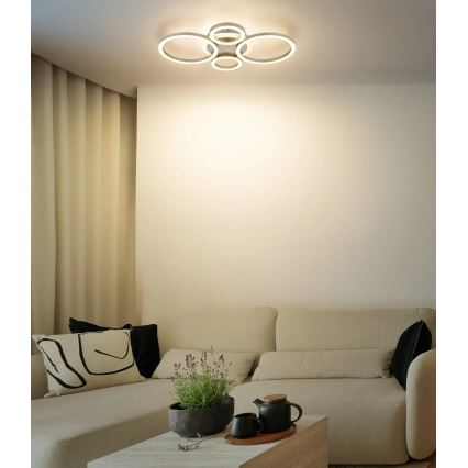 Globo - LED Stropní svítidlo LED/40W/230V 2700/4500/6500K pr. 35,5x53 cm mosaz