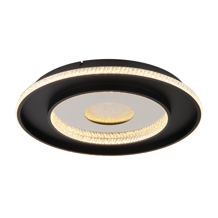 Globo - LED Stmívatelné stropní svítidlo LED/30W/230V 2700-6500K pr. 52,5 cm černá + dálkové ovládání