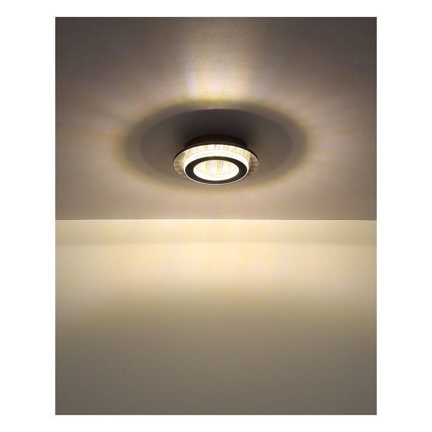 Globo - LED Stropní svítidlo LED/12W/230V 3000/4000/6500K pr. 20 cm antracit