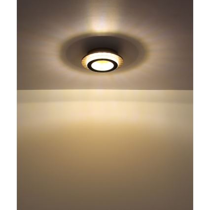 Globo - LED Stropní svítidlo LED/12W/230V 3000/4000/6500K pr. 20 cm černá