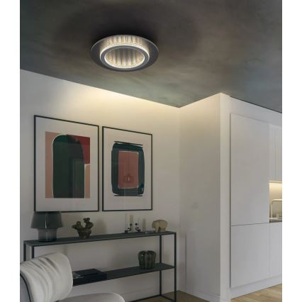 Globo - LED Stropní svítidlo LED/24W/230V 3000/4000/6500K pr. 35 cm antracit