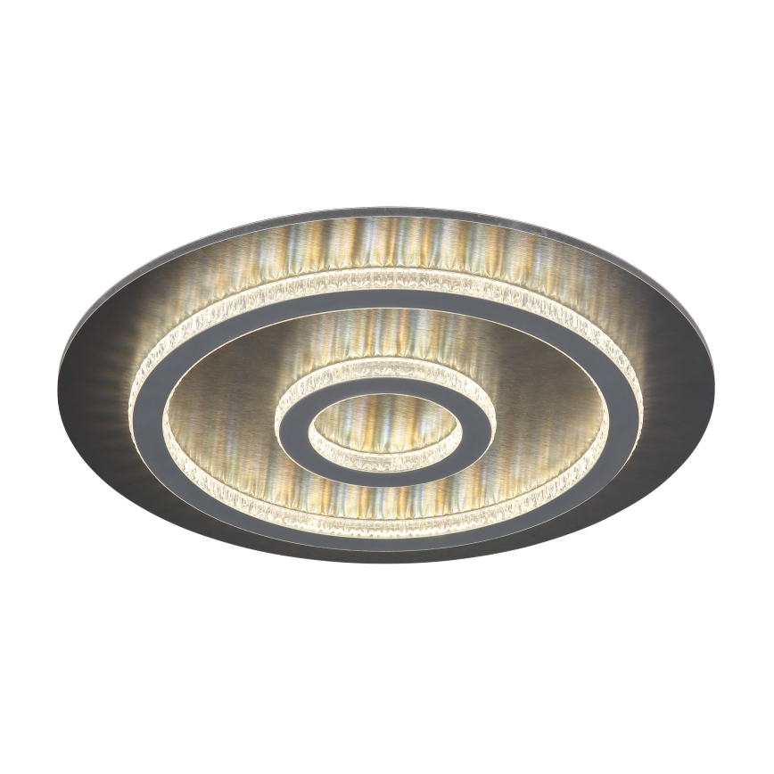 Globo - LED Stmívatelné stropní svítidlo LED/40W/230V 3000-6500K pr. 45 cm antracit + dálkové ovládání