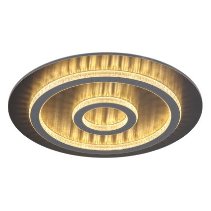 Globo - LED Stmívatelné stropní svítidlo LED/40W/230V 3000-6500K pr. 45 cm antracit + dálkové ovládání